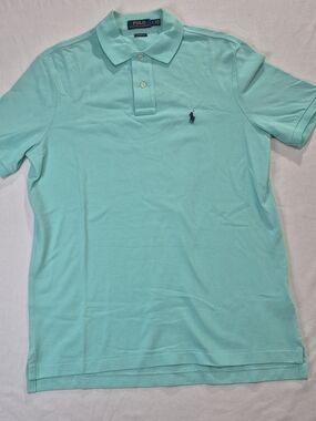 Ralph Lauren Teal Polo Shirt Small